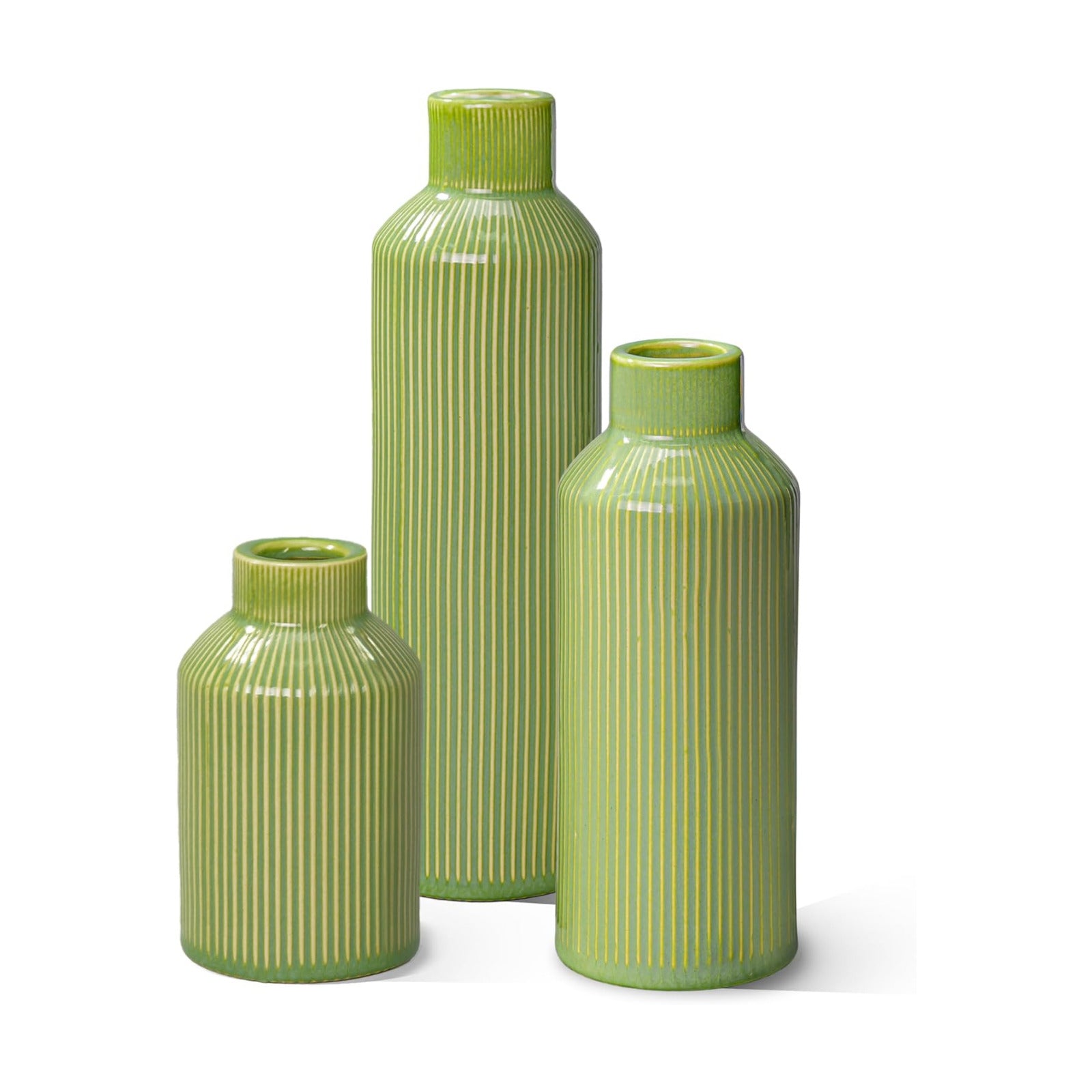 Ceramic Flower Vase / Mint Green / Set of 3
