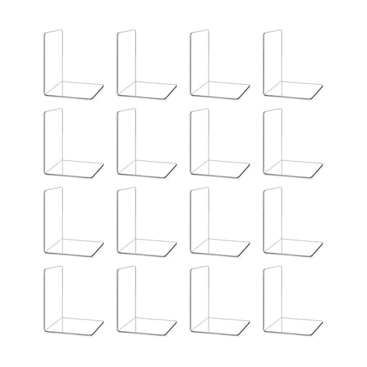 Acrylic Bookends / Bookends / Clear / Set of 16
