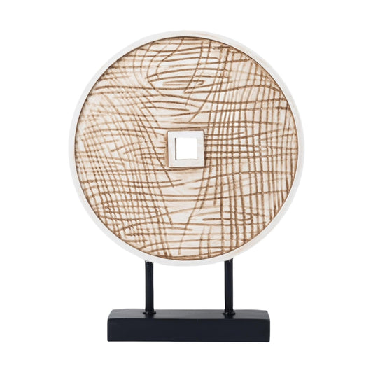 Modern Abstract Tabletop Decor Items / Vintage White