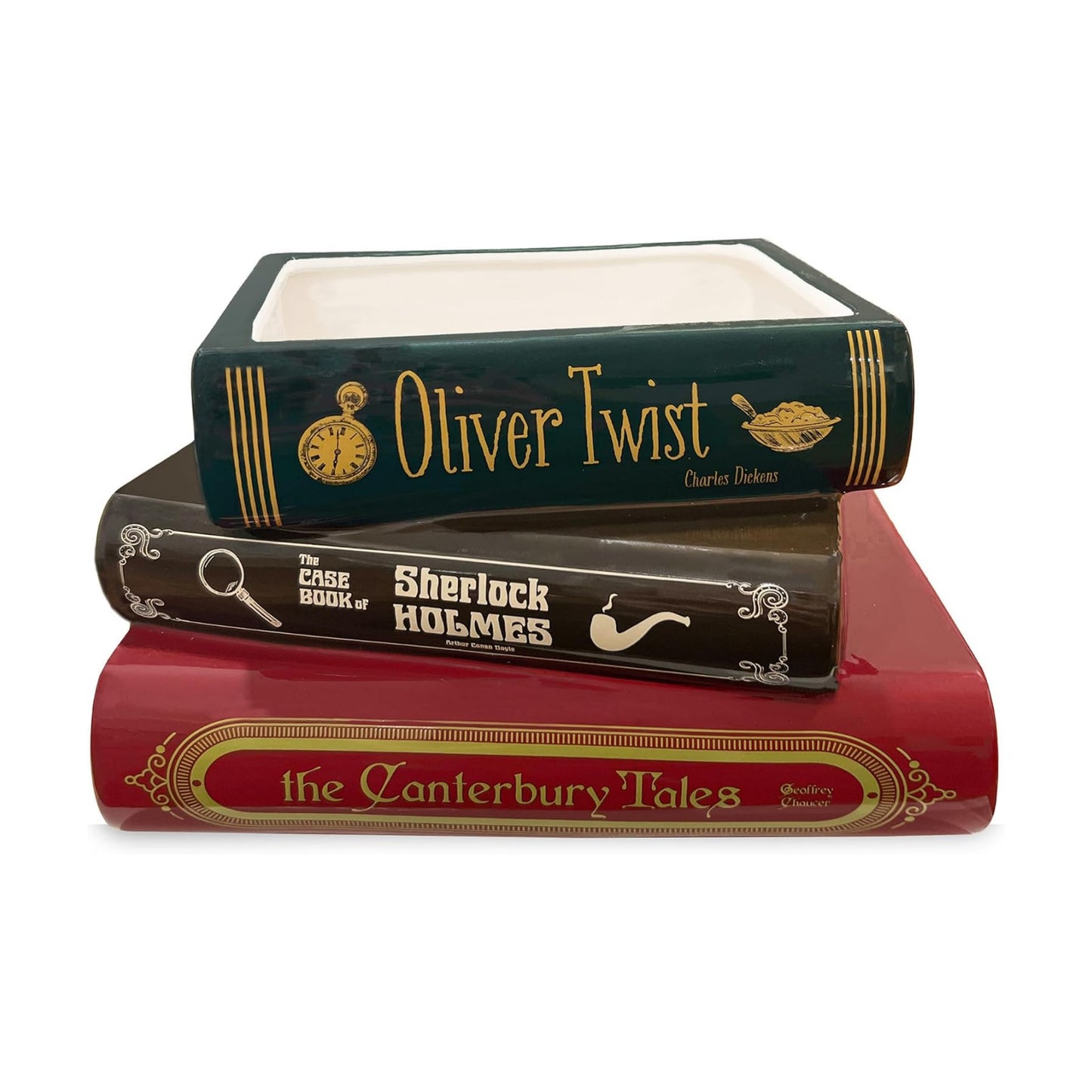 Ceramic Planter / Steel Mill & Co Original Small Book-Shaped Decorative Planter