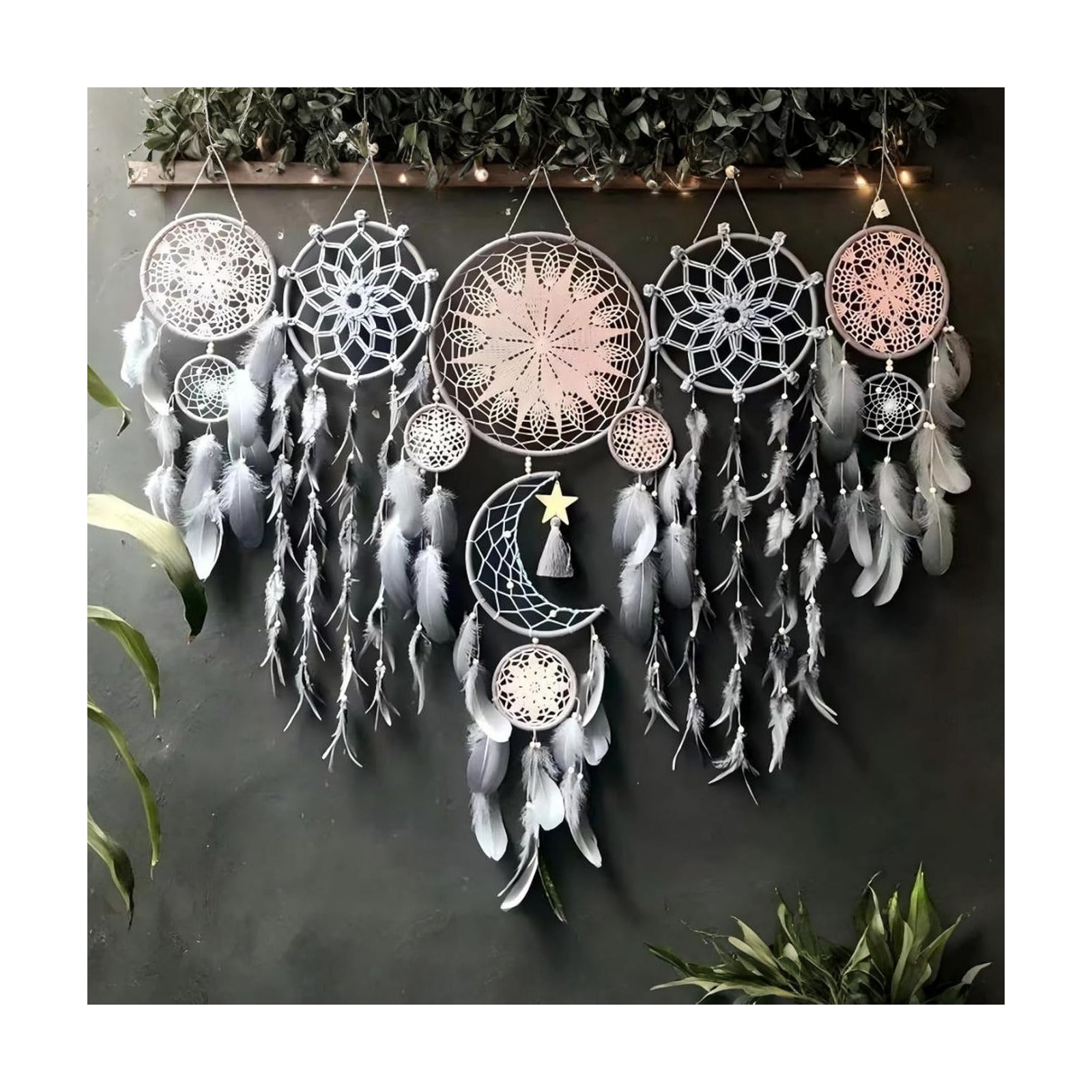 Large Boho Dream Catcher / Floral