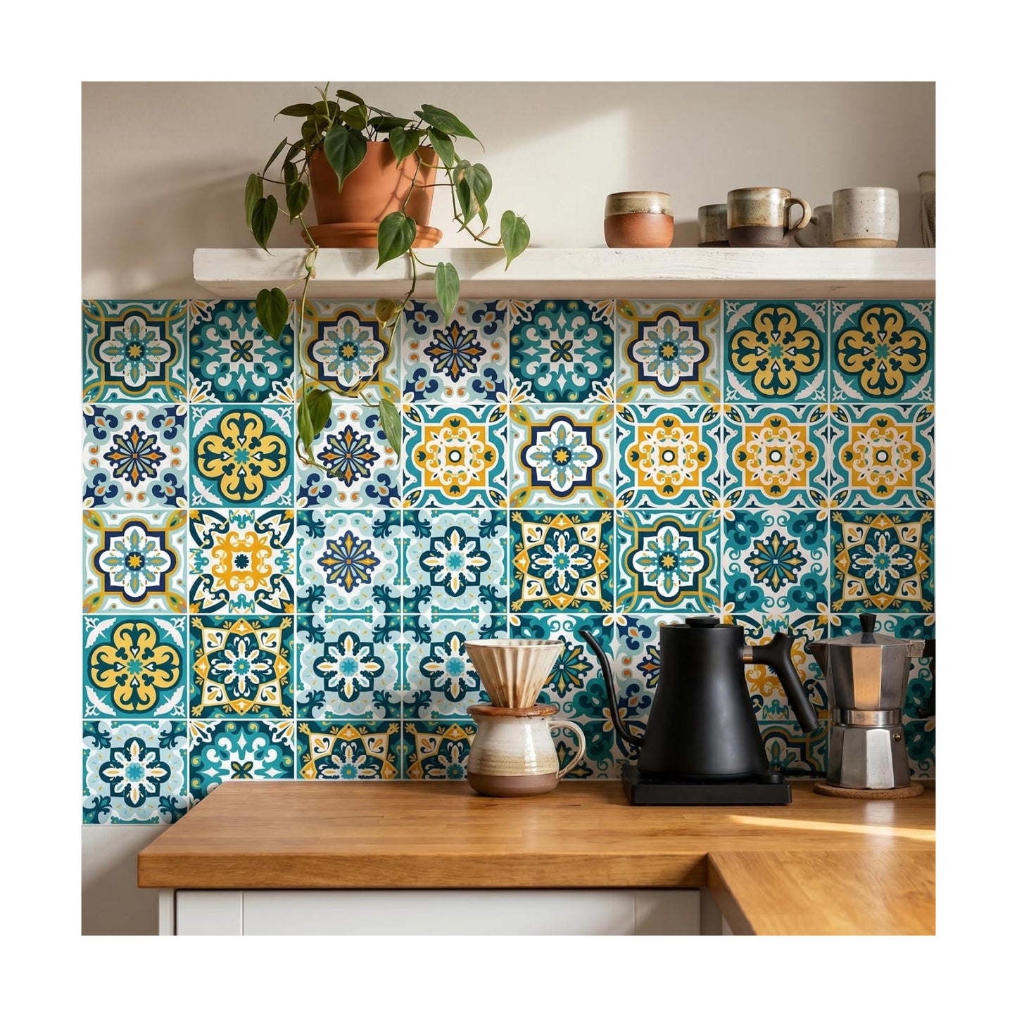 Bohemian Self-Adhesive Wall Sticker / Set of 30