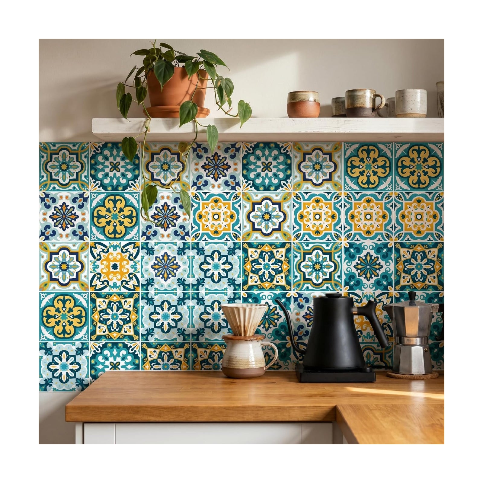Bohemian Self-Adhesive Wall Sticker / Set of 30