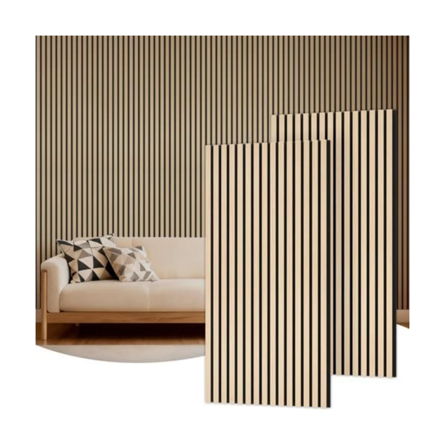 TONOR Wood Wall Panels for Interior Wall Decor-2 Pack 47.2" x 23.6"