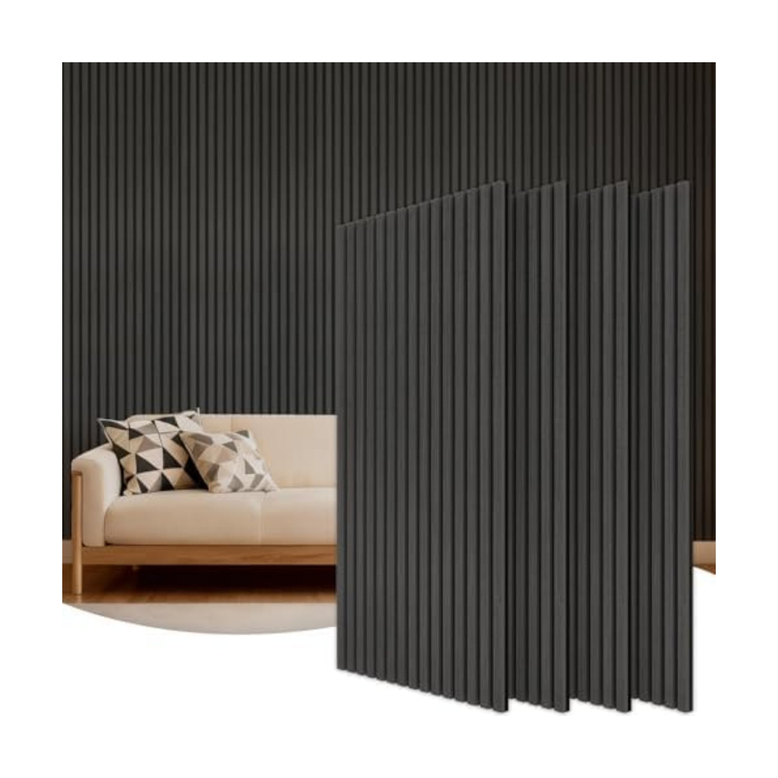 TONOR Wood Wall Panels for Interior Wall Decor-4 Pack 47.2" x 23.6"