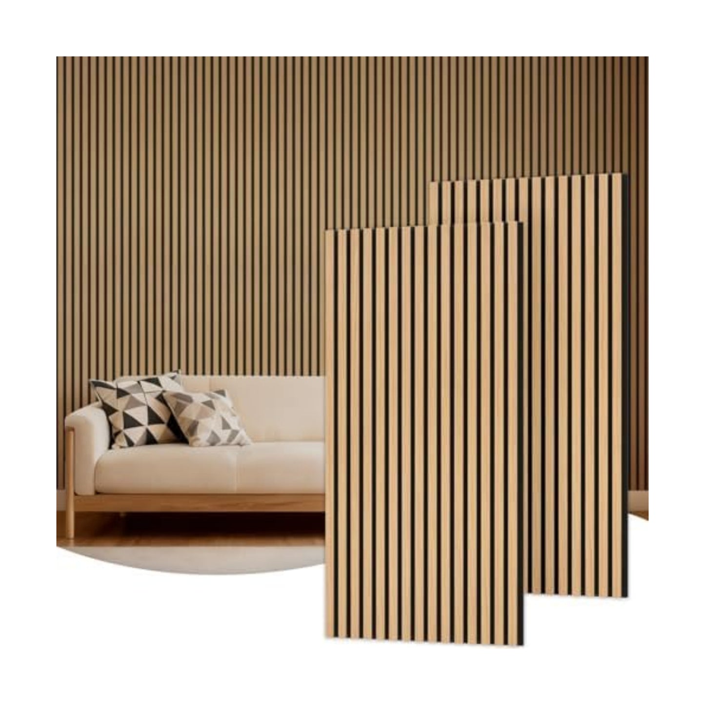 TONOR Wood Wall Panels for Interior Wall Decor-2 Pack 47.2" x 23.6"