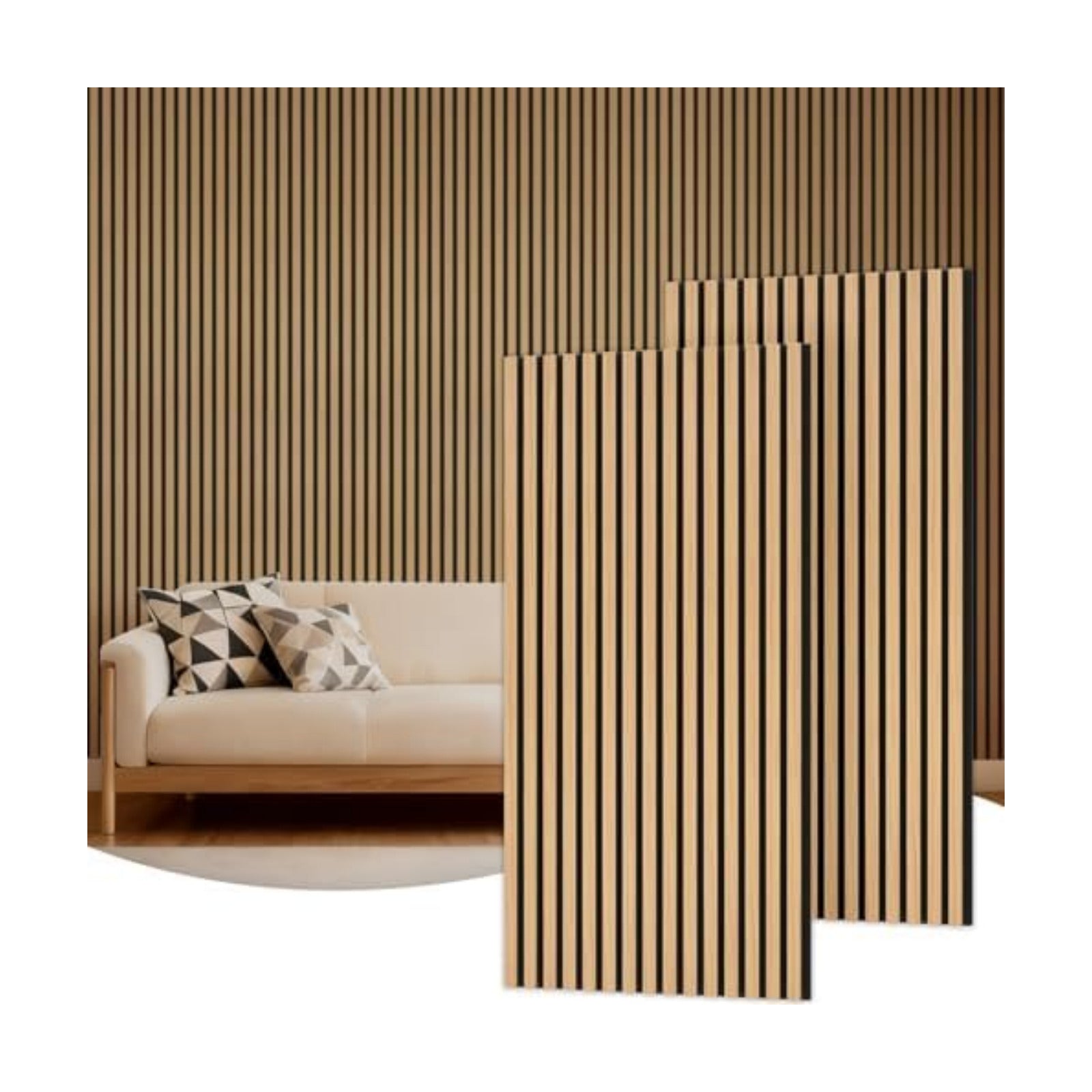 TONOR Wood Wall Panels for Interior Wall Decor-2 Pack 47.2" x 23.6"