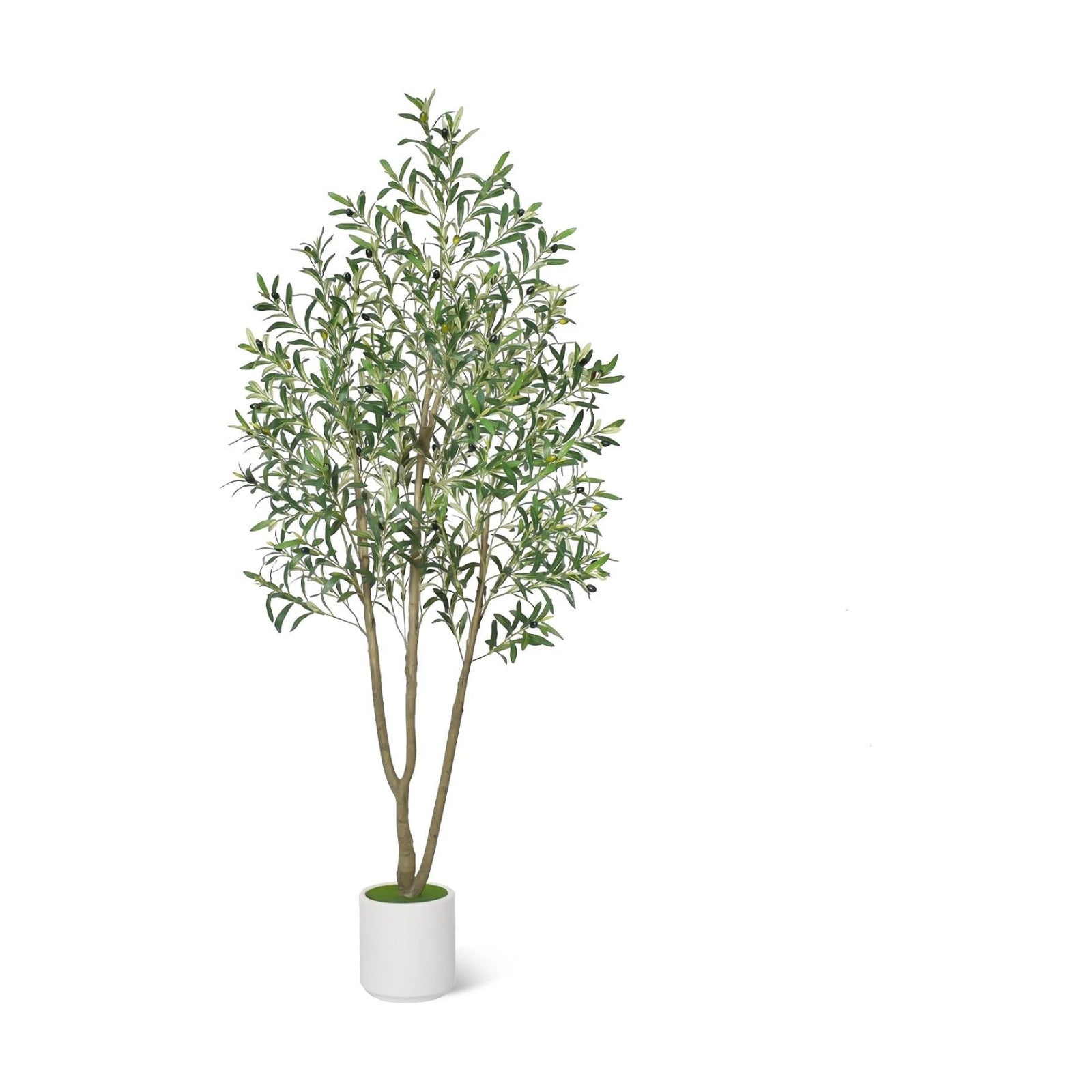 Artificial Plants Indoor Faux / 7 FT / White / 7 Inch