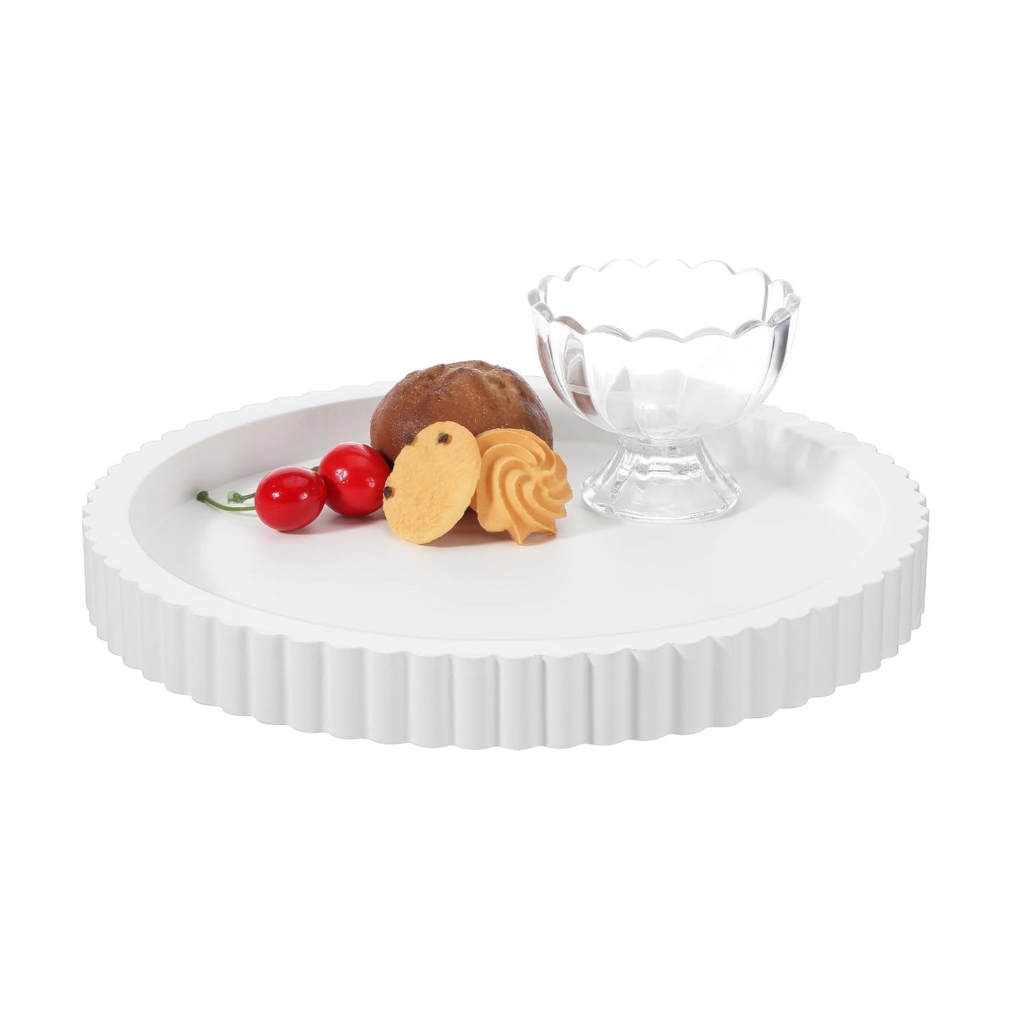 in Decorative Tray / White / 11 Inch