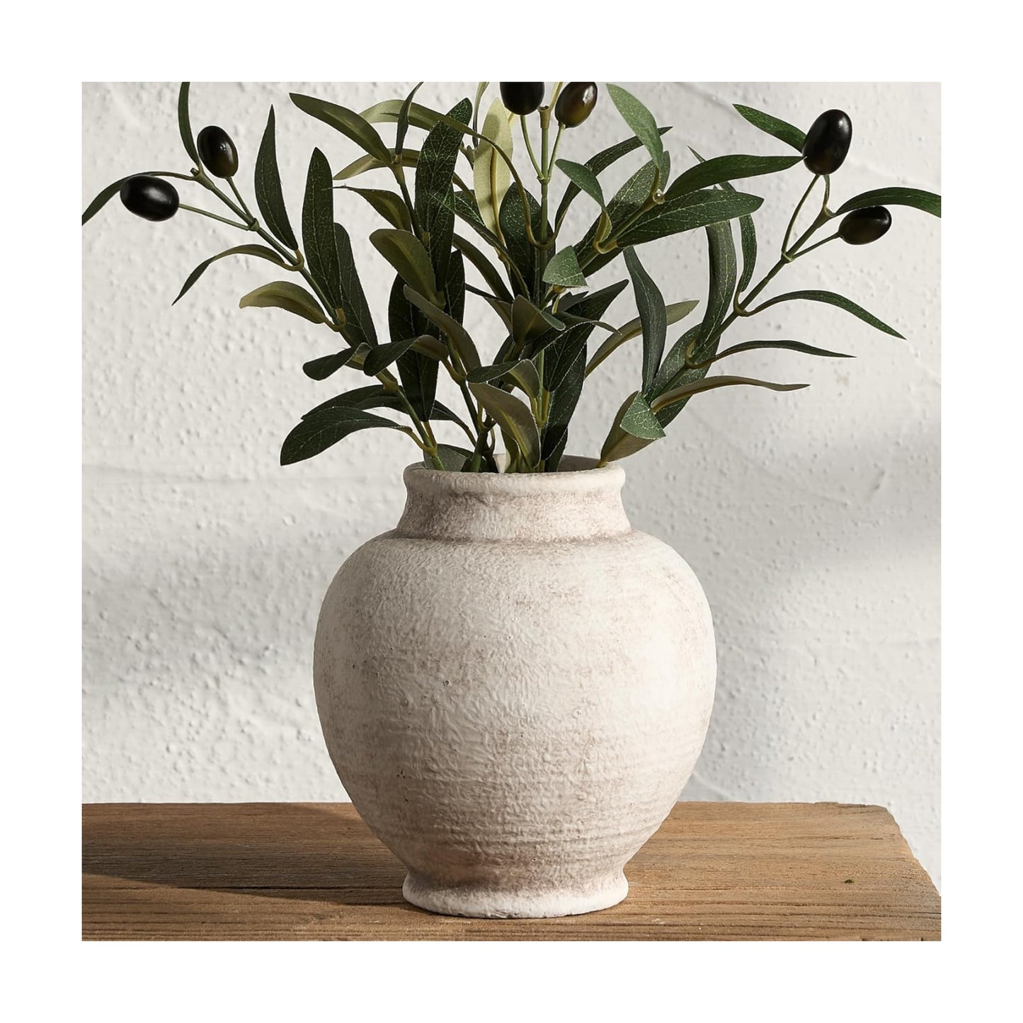 Ceramic Rustic Vase / 6.1" - D