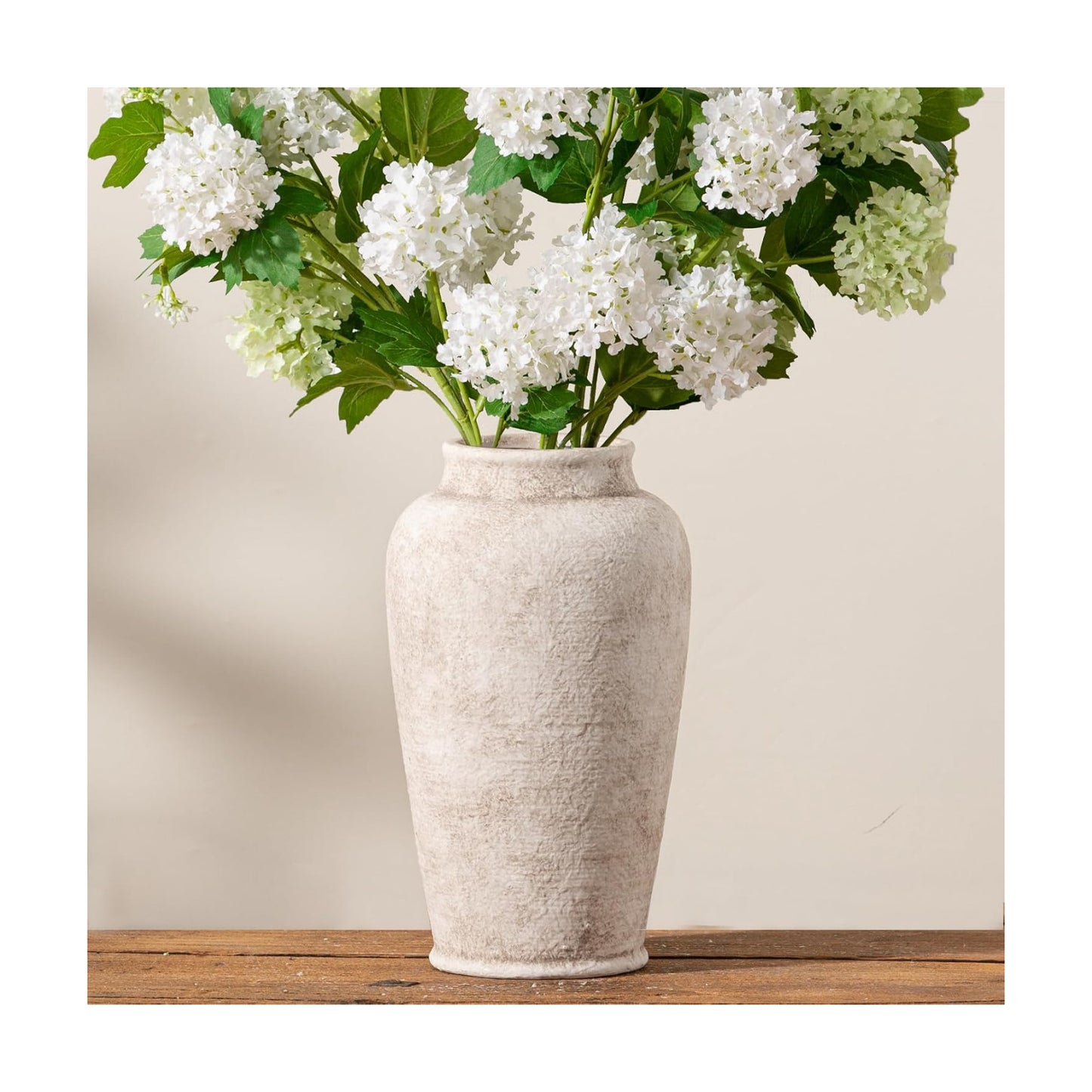 Ceramic Large Flower Vase / 11"- D