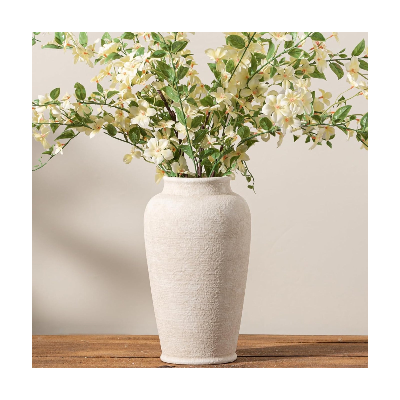 Ceramic Flower Vase / 11"- W