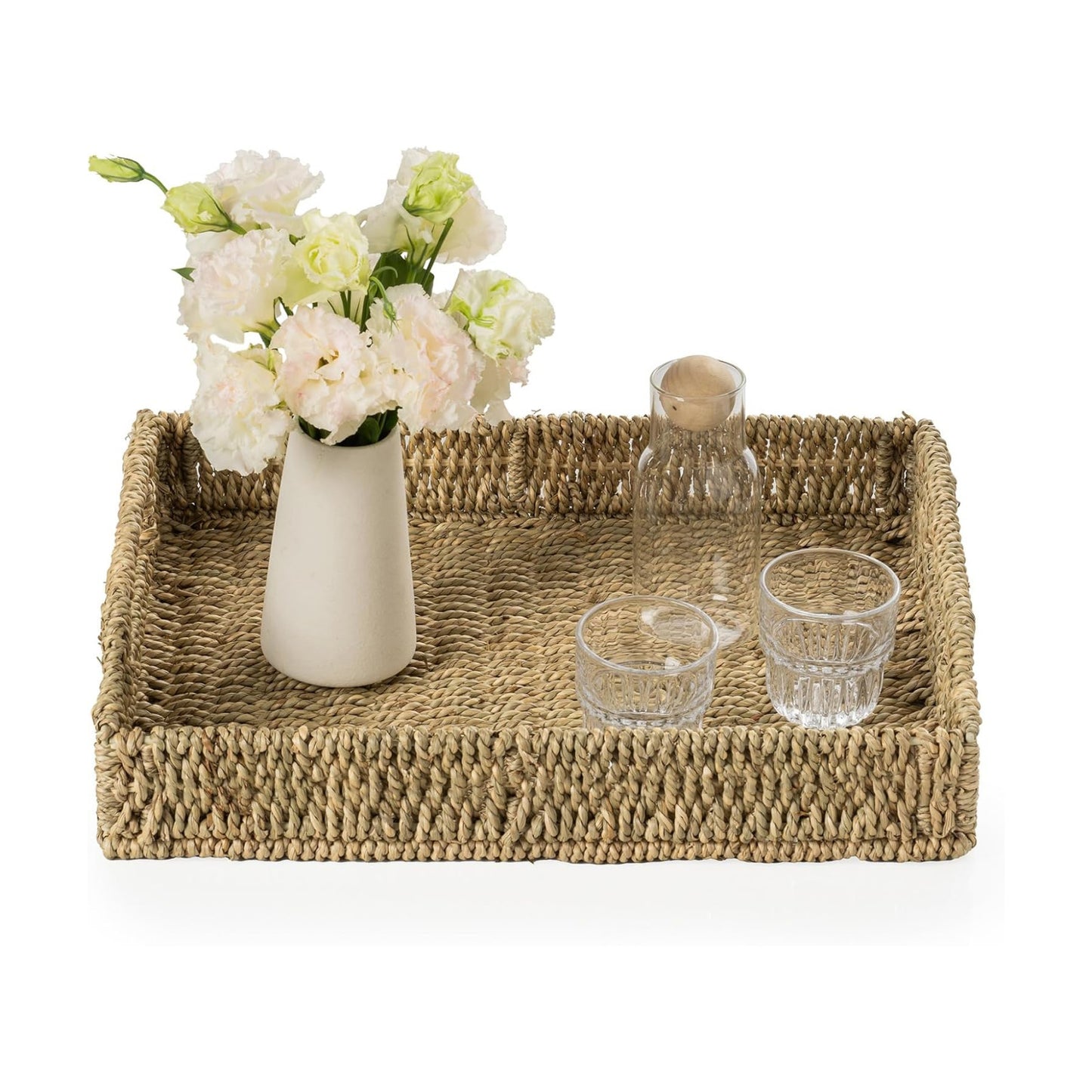Seagrass Handwoven Trays / 17.3 x 13.4 x 3.6 / Seagrass-rectangle