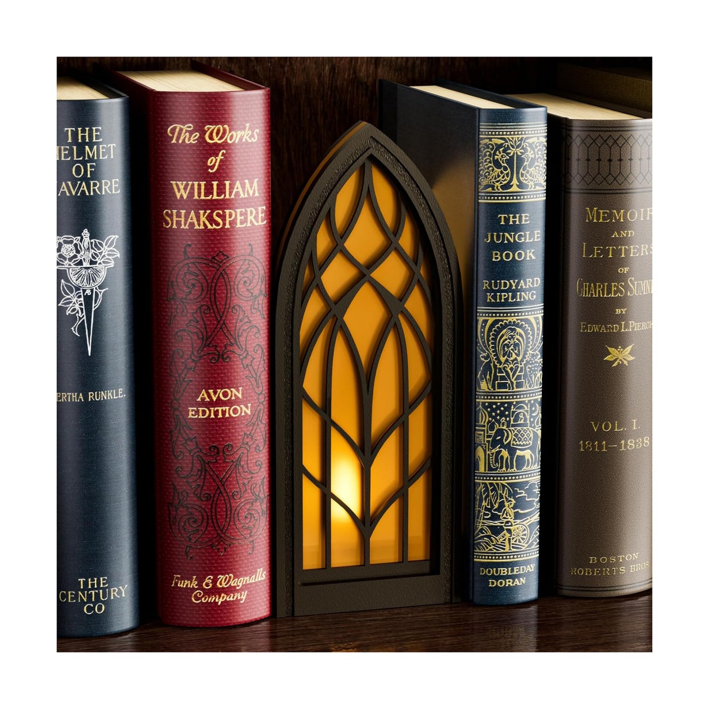 Solid Wood Fantasy Book Nook Shelf Insert