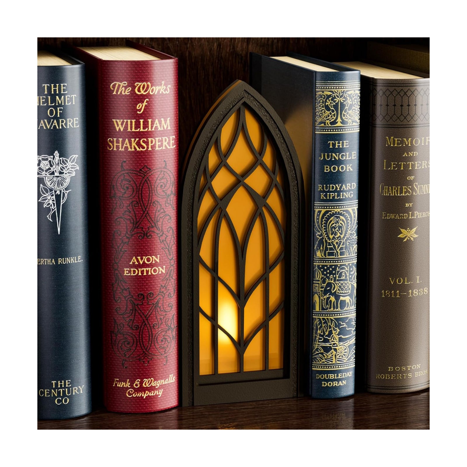 Solid Wood Fantasy Book Nook Shelf Insert