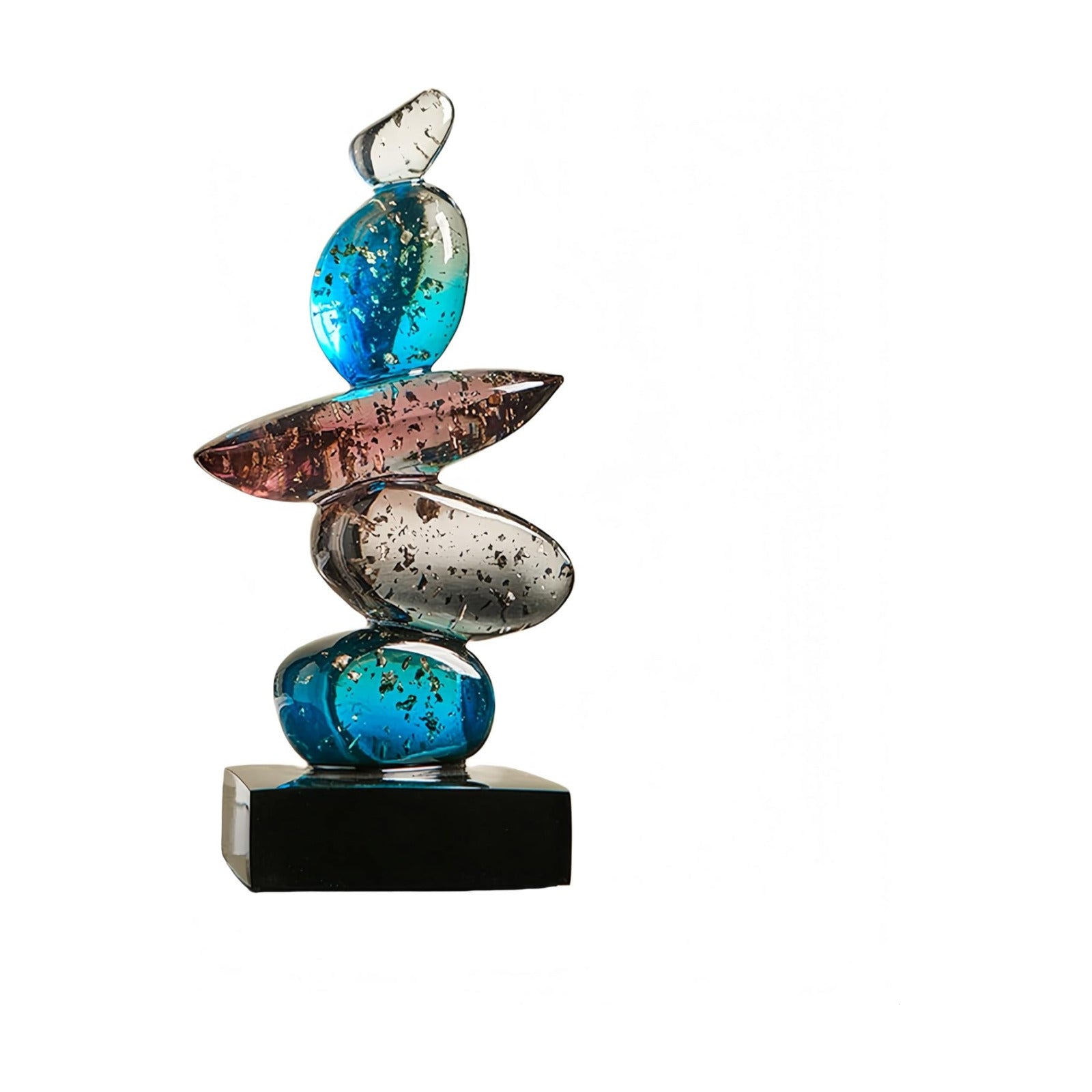 Resin Pebble Shape Sculpture Decor -Aesthetic Home Decor