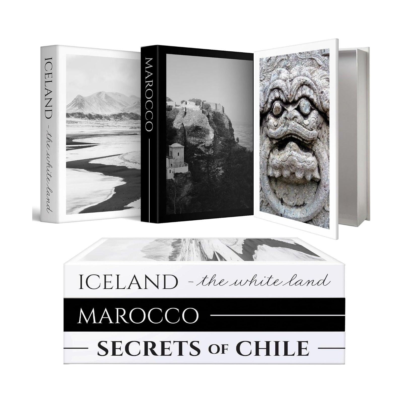Decorative Books / Fake Coffee Table Books / Set of 3