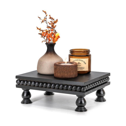 Farmhouse Pedestal Stand / Black