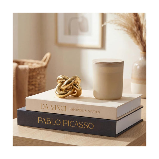 Linen Coffee Table Books / Set of 2