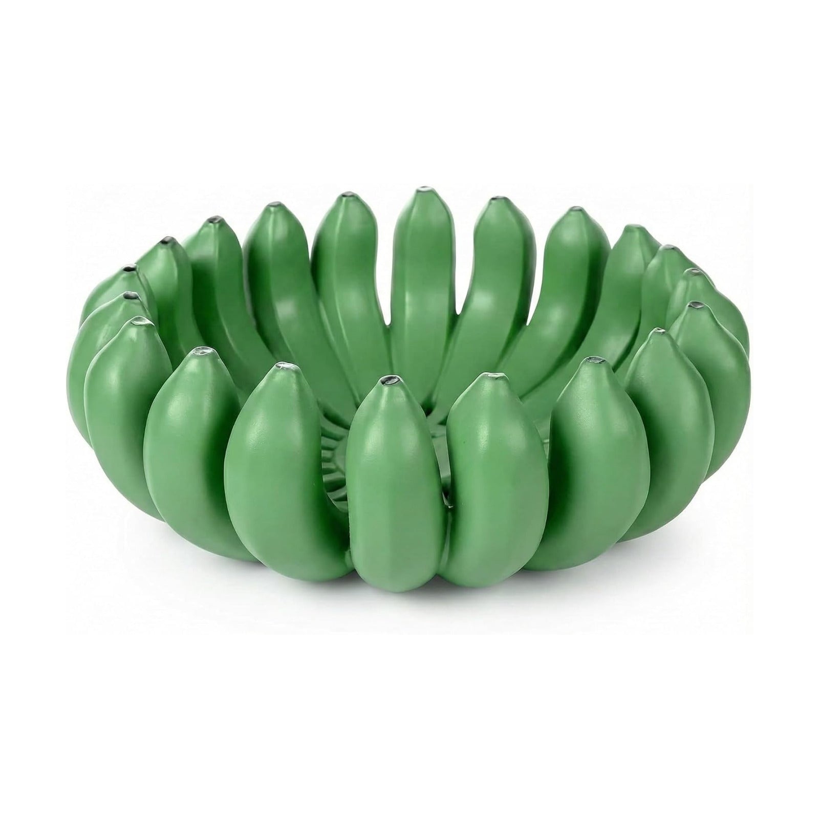 Banana fruit bowl holder Handcrafted Art Centerpiece / Green / 12 Inch