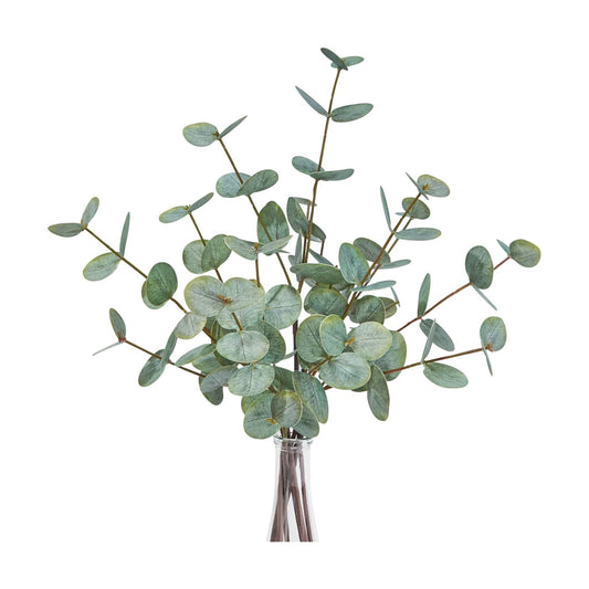Artificial Eucalyptus Stems 18.7" Fake Eucalyptus Plants / Set of 6