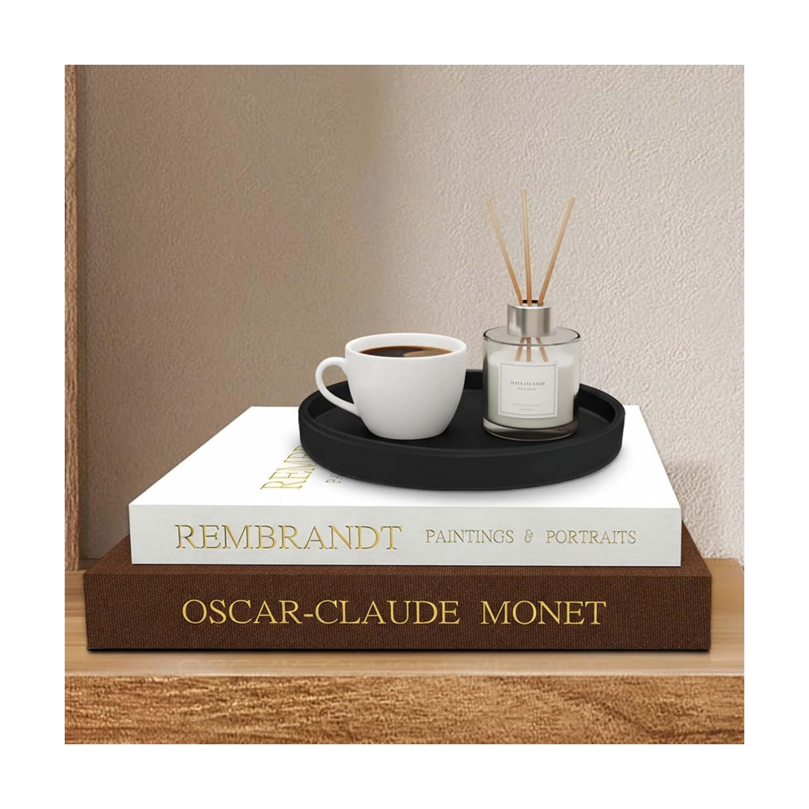 Linen Faux Book Box / Black / Set of 3