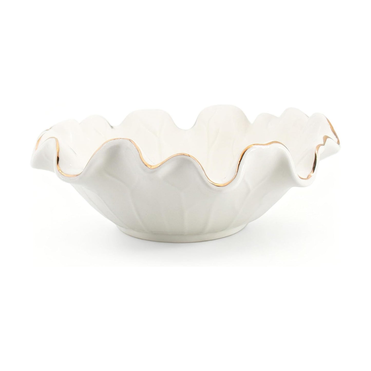 Modern Lotus Design / White / Set of 8