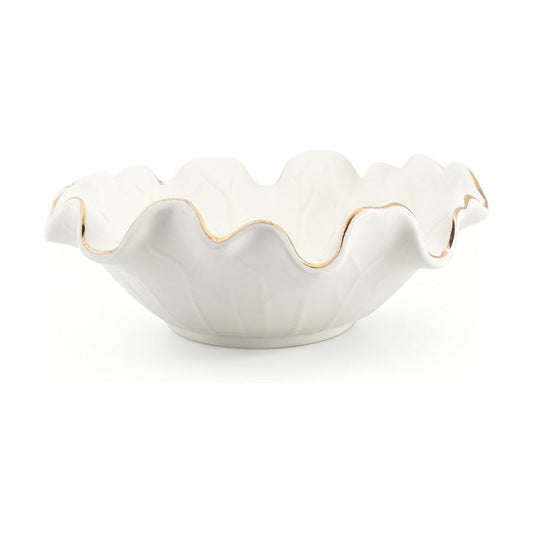 Modern Lotus Design / White / Set of 8