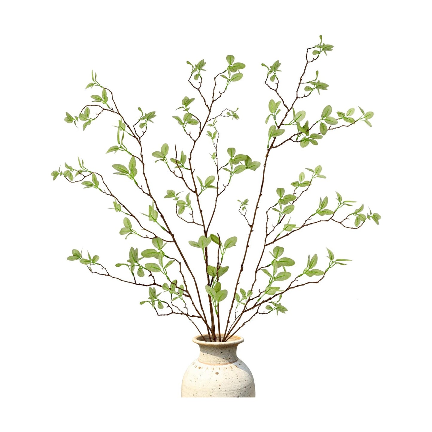 Long Faux Eucalyptus Branches for Tall Vase Filler / 43 Inch / Set of 3