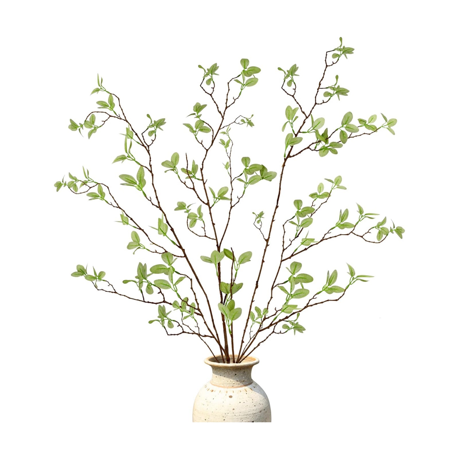 Long Faux Eucalyptus Branches for Tall Vase Filler / 43 Inch / Set of 3