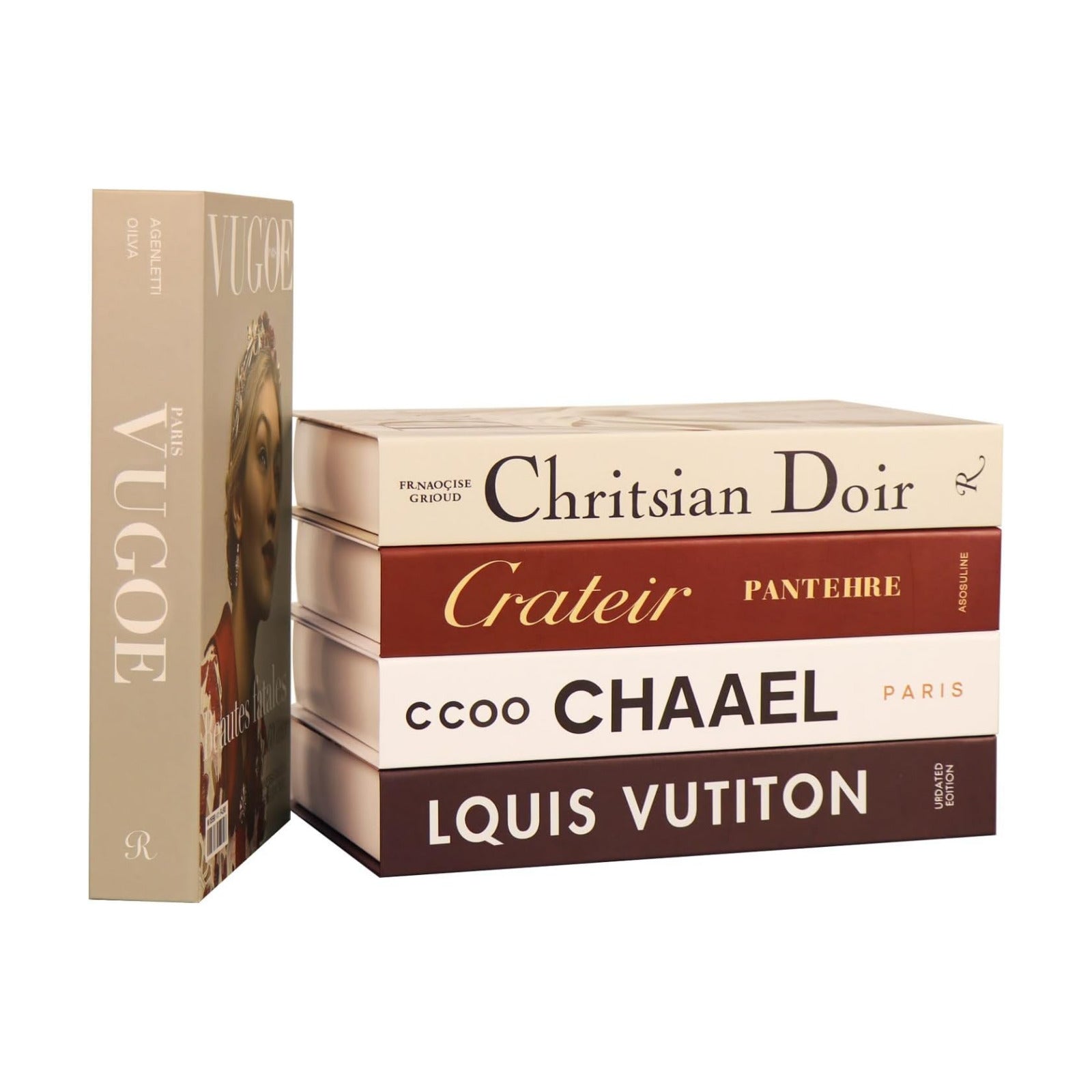 Decorative Books / Beauty Fake Books for Decoration / Set of 5