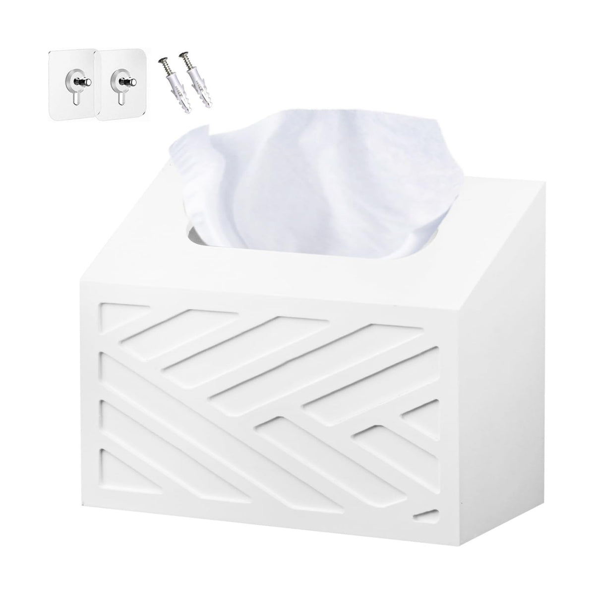 Hand Towel Holder Compatible with Kleenex Disposable Paper Hand Towels | Modern Hand Towels Box Cover, Wood