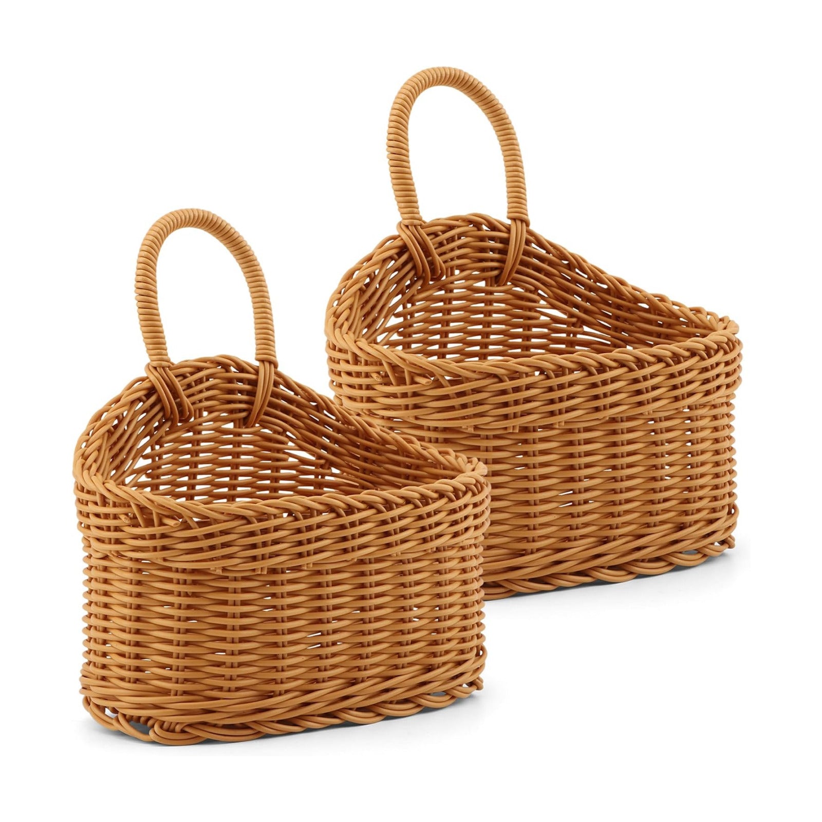 Wall Decorative Storage Baskets Woven Hanging Basket / Set of 2