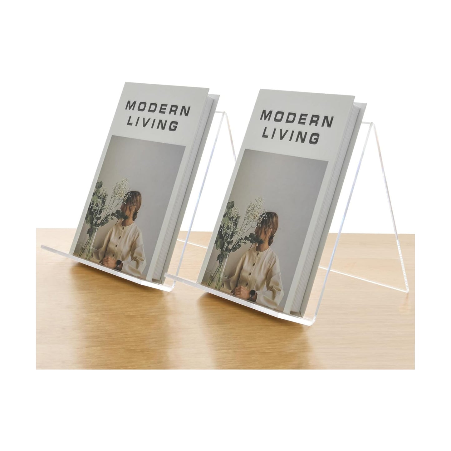 Acrylic Book Stand / 8.5 x 11 / 2-pack / Clear / Set of 2