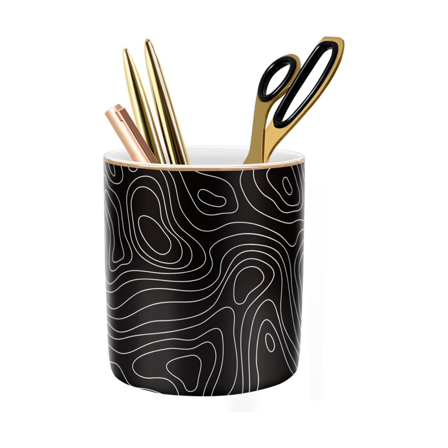 Durable Ceramic Organizer Decor for College / Abstract Pattern