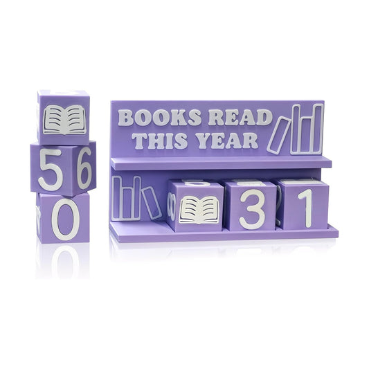 Books Read This Year Counter / Purple