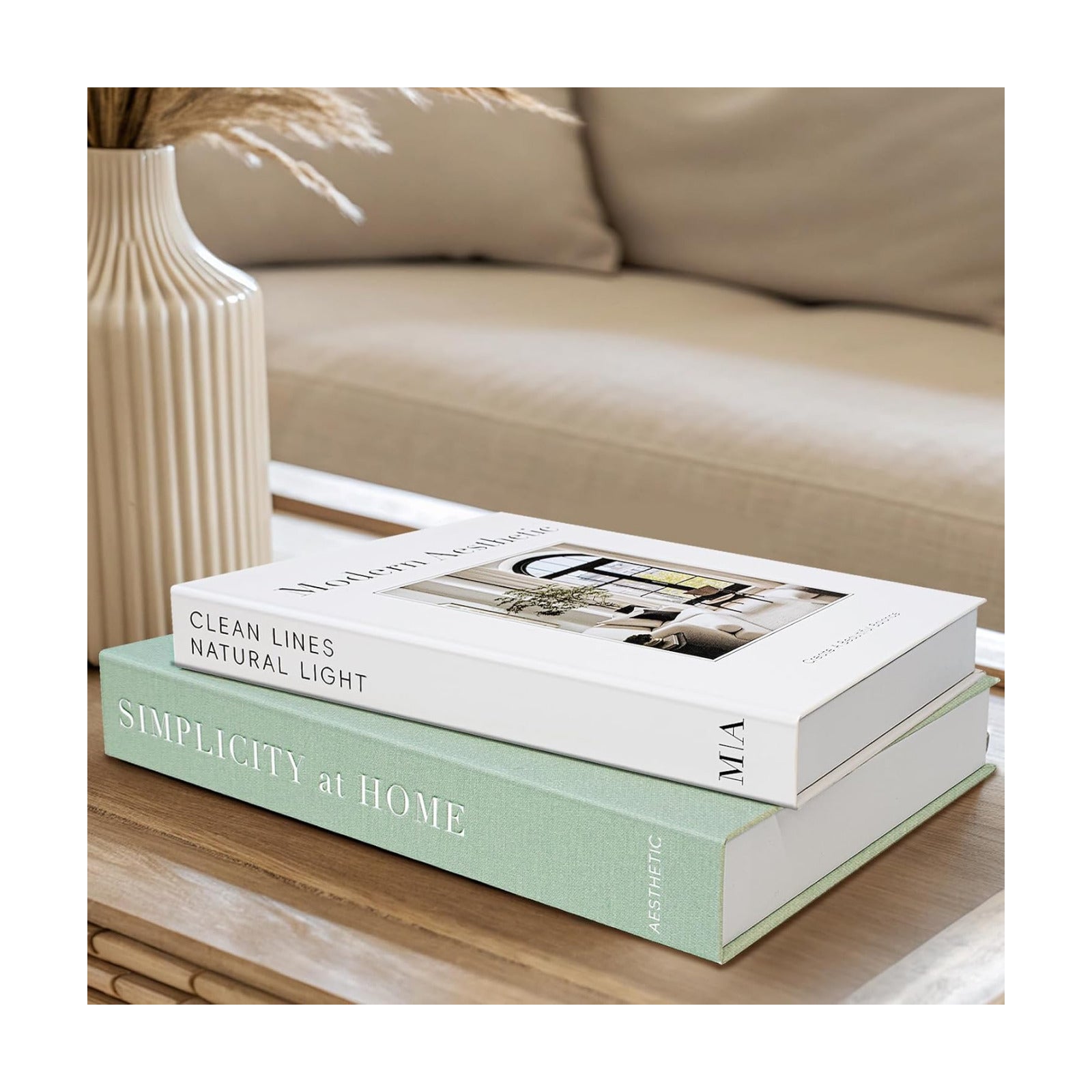 Faux Book Photo / Modern Sage / Set of 2