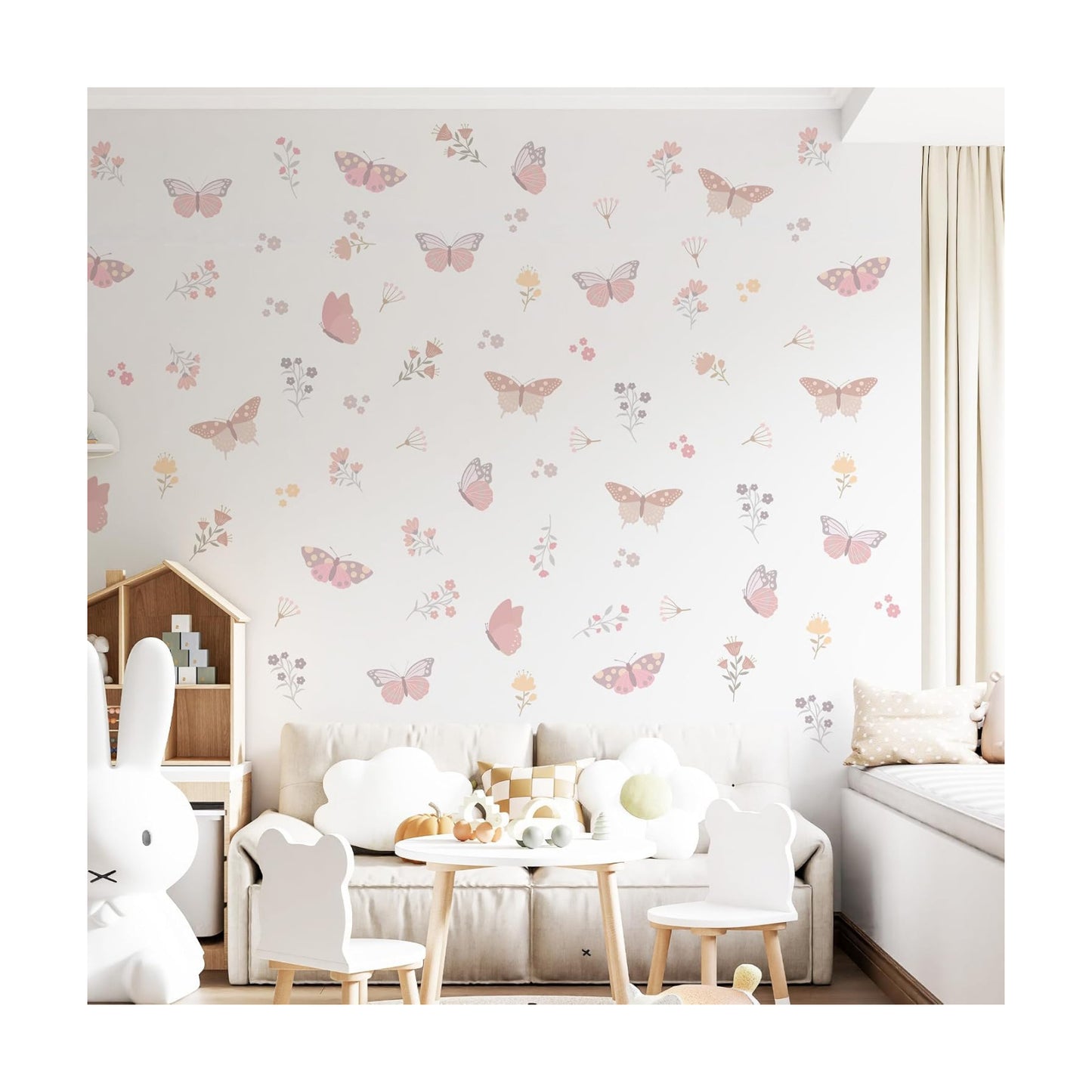 Butterfly Flower Wall Decals
