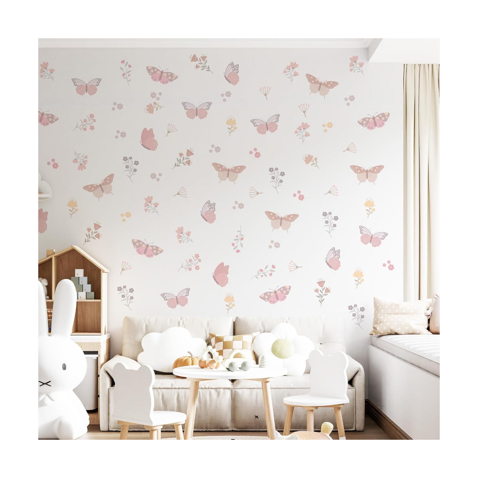 Butterfly Flower Wall Decals