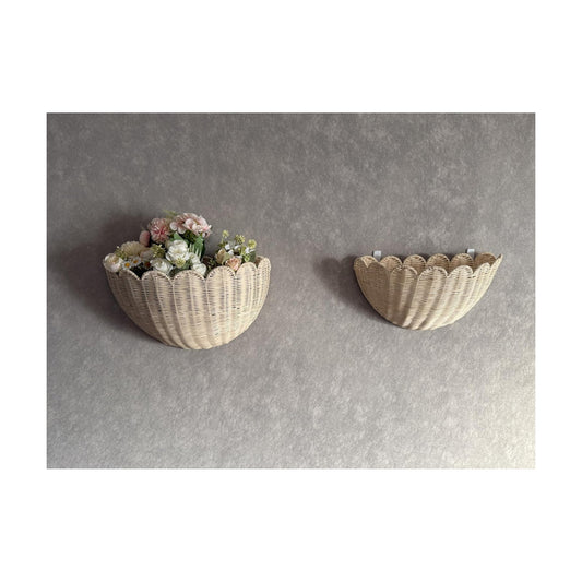 woven wall baskets / 16 x 10 x 7 / Set of 2