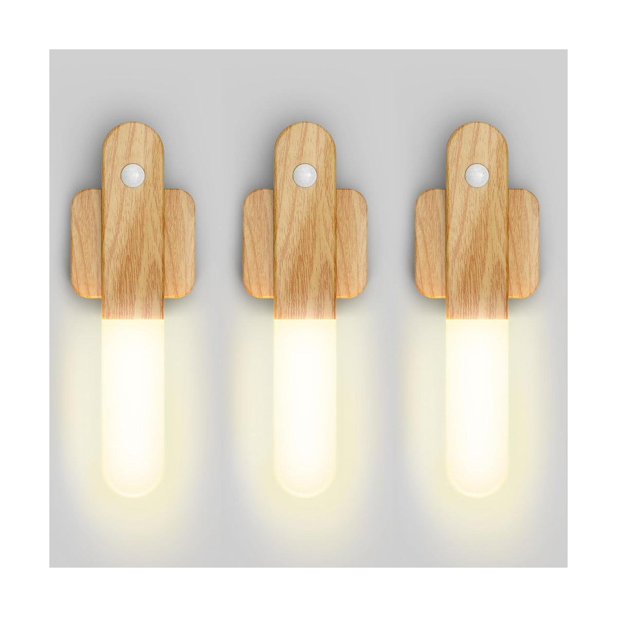 Motion Sensor Light Indoor - Wireless Wall Light, lumi Light, Magnet Rechargeable Wall Sconces, Portable Night Lights