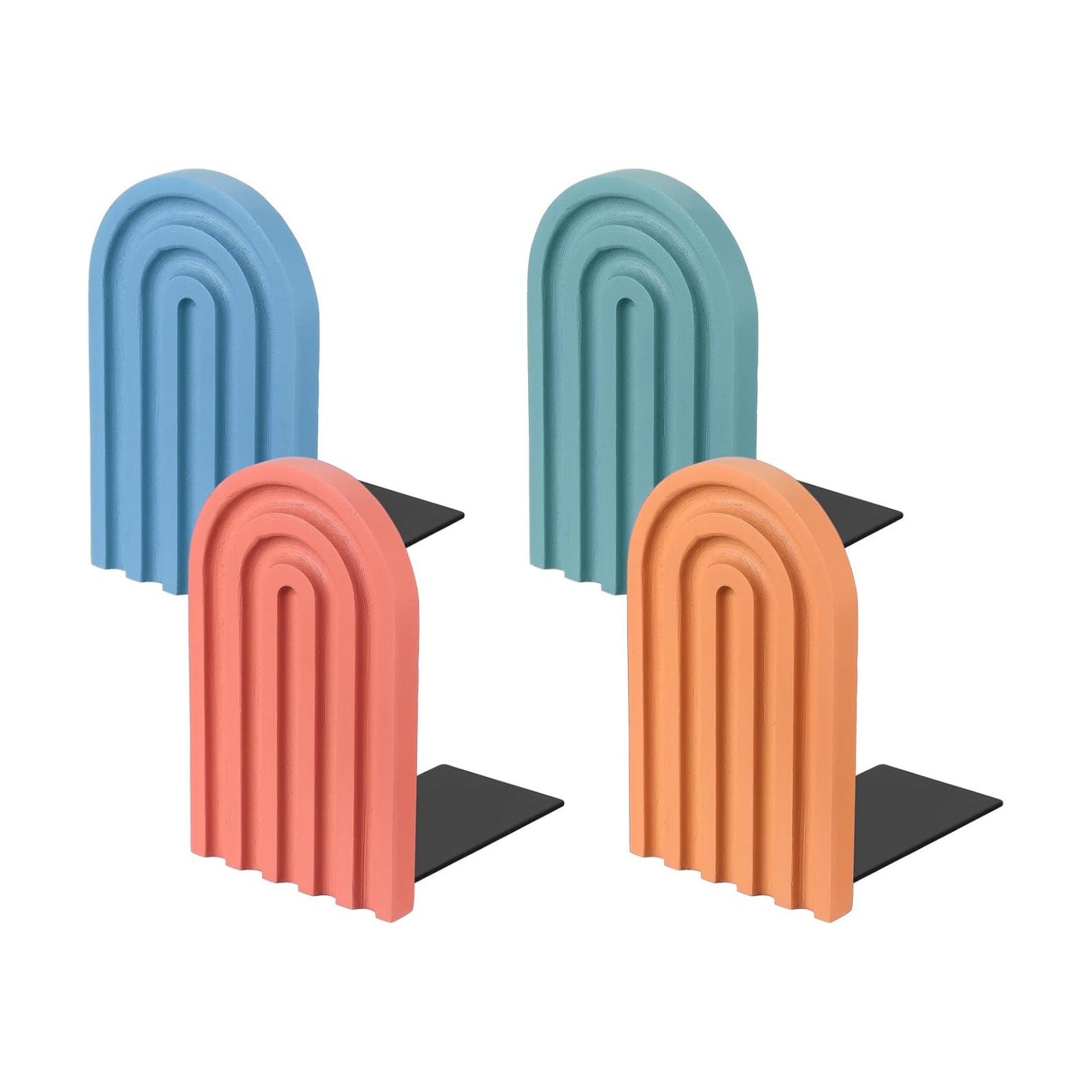 Boho Arch Bookends / Multicolor / Set of 4