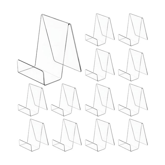 6'' x 4'' Acrylic Book Display Stand Book Stand Easel Tablet Holder / 4 x 6 / Clear / Set of 12