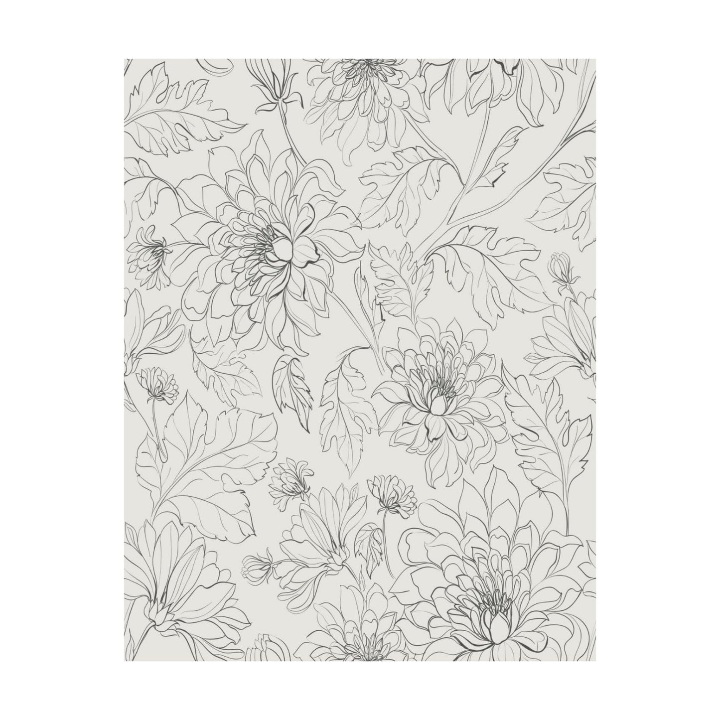 Peel and Stick Wallpaper Roll Design in Vinyl Sticker Paper / Impossible 2 Forget / 17.5 x 216