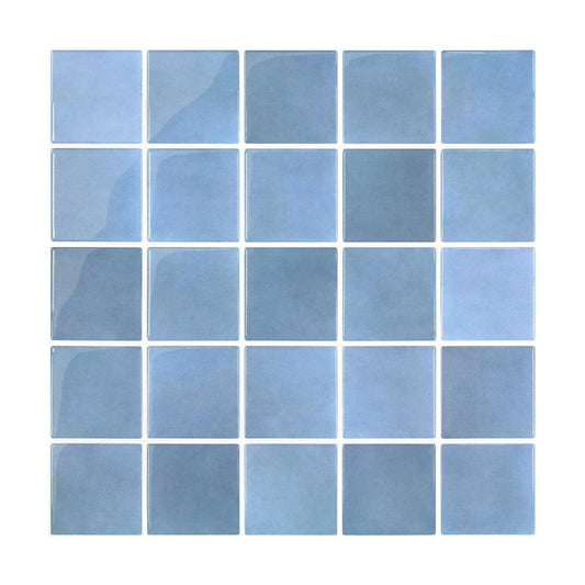 Textured Speckles Peel and Stick Backsplash Tiles- of -3D Adhesive / Gray/blue / 12 x 12 / Set of 10