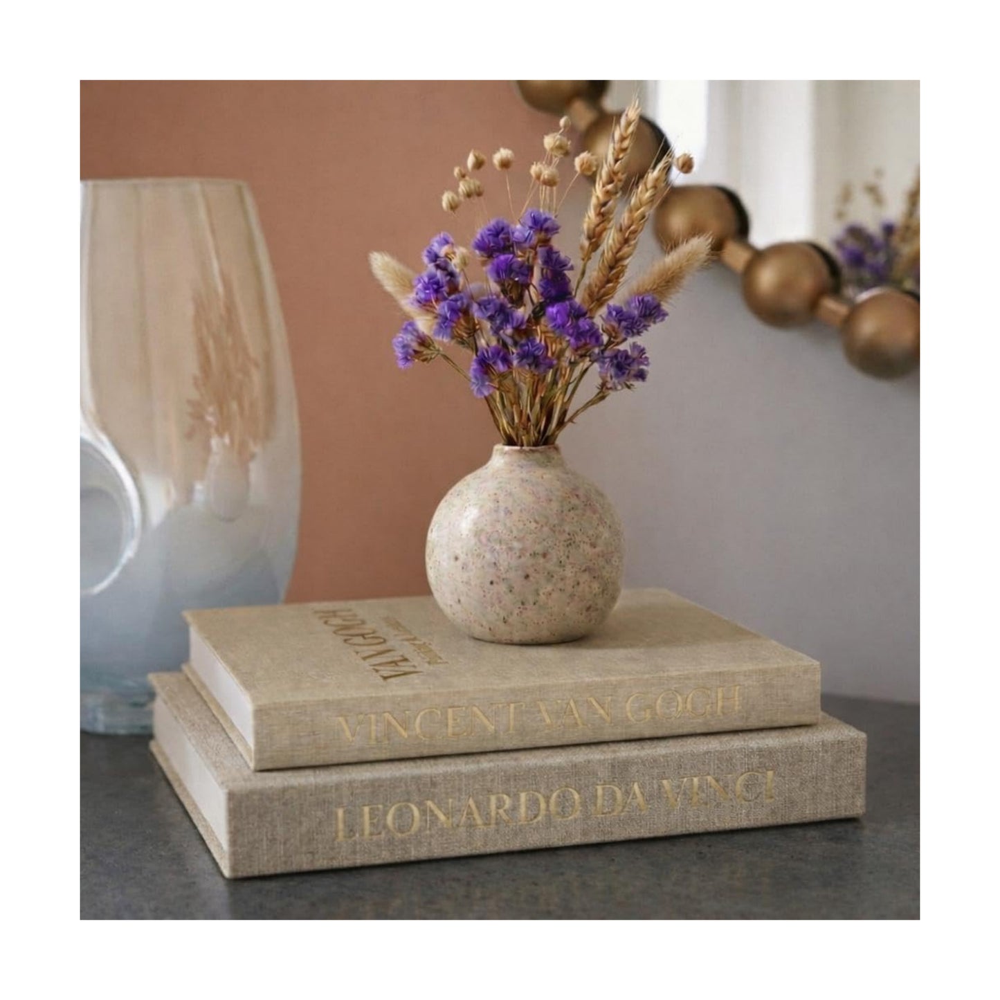 Decorative Books / Linen Storage Box / Beige & Beige / Set of 2