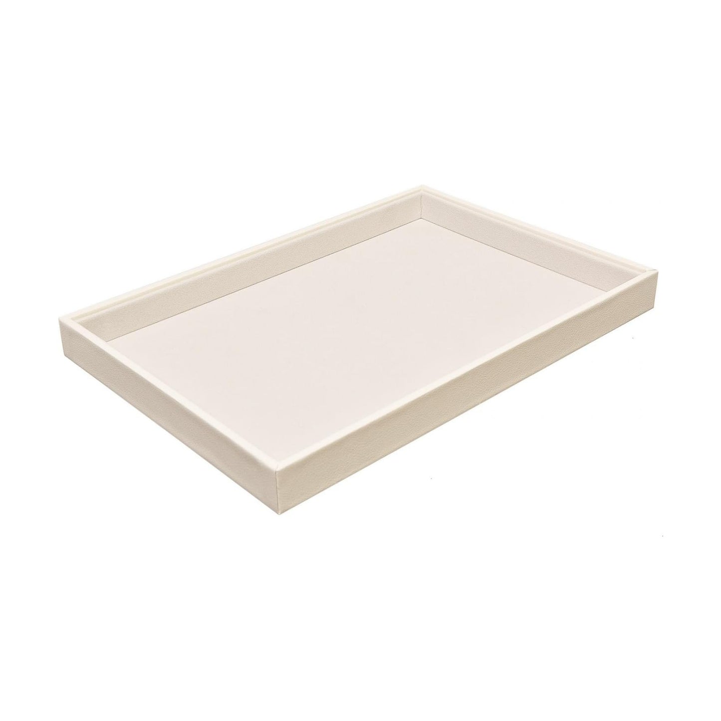 Velvet Jewelry Tray for Drawers Jewelrys Display Tray Stackable Jewelry Organizer Trays / Beige