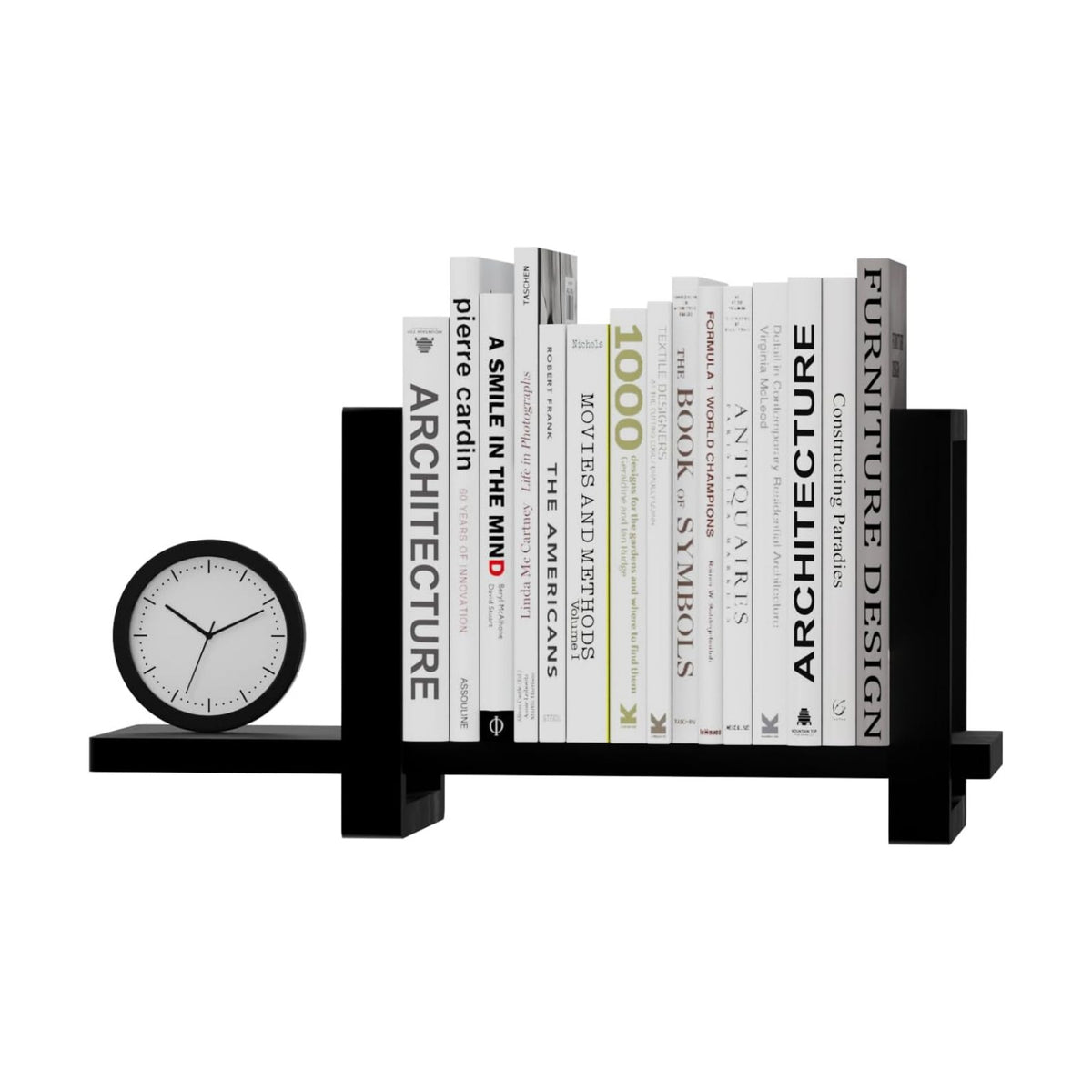 100% Solid Wood Adjustable Desktop Bookshelf, Retro Tabletop Bookshelf, Desk holder Shelf for Living Room, Home