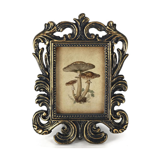 Vintage Small Picture Frame / Mushroom