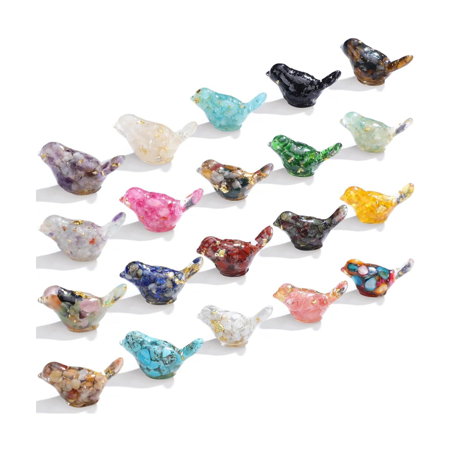 Crystal Figurines Glass Statue Resin Animal Statues Miniature Decorative / Classic / Set of 20